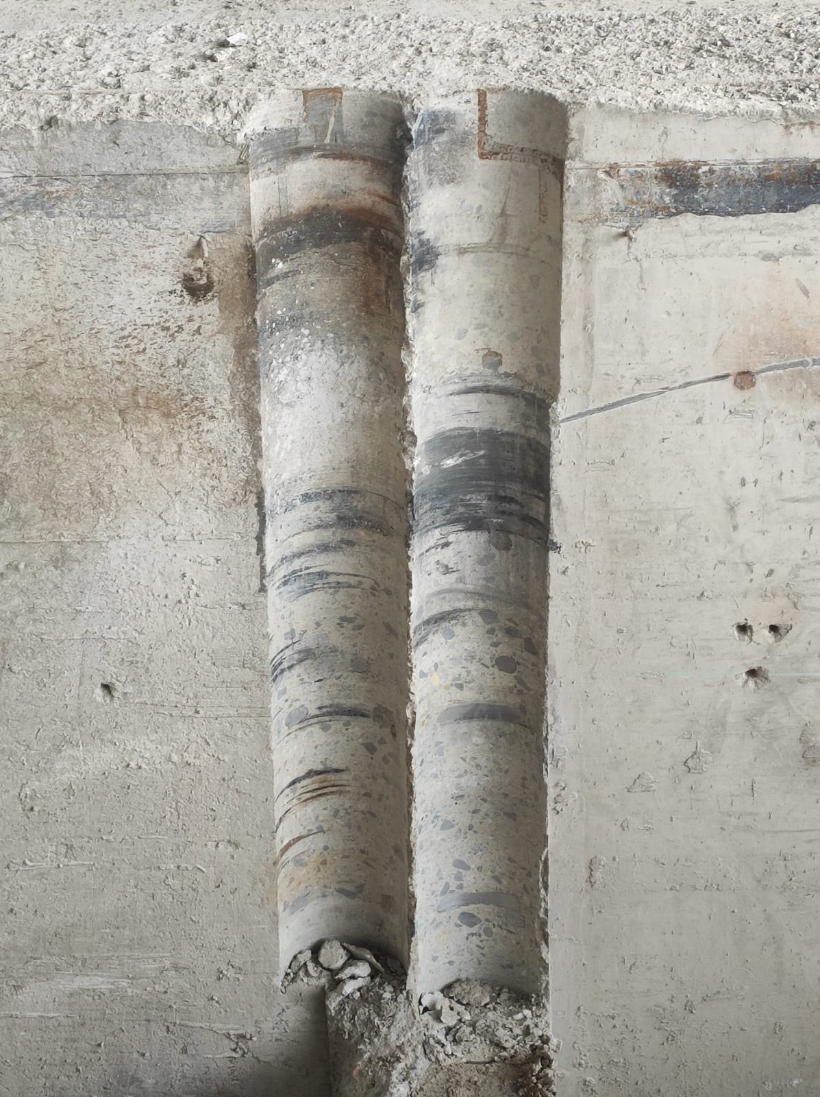 Керны после алмазного бурения